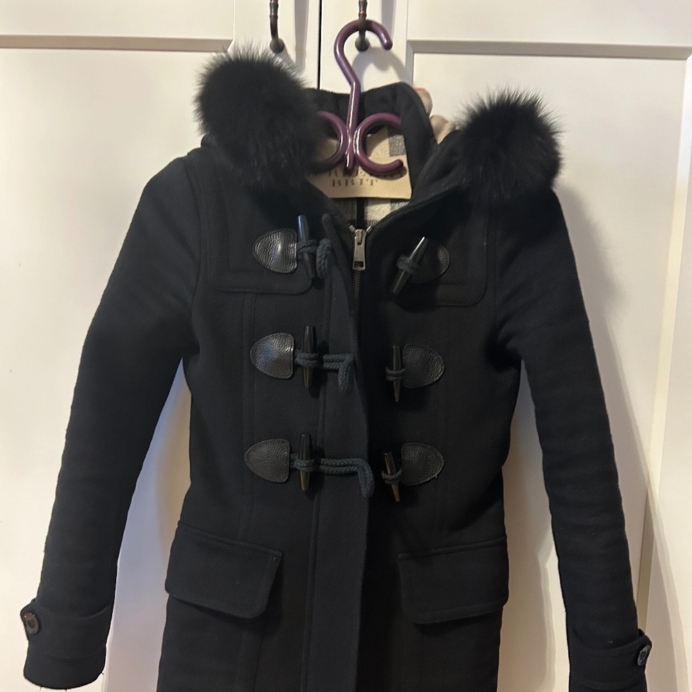 Burberry black coat